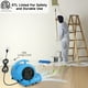 thumbnail image 2 of blessny Ventilador secador de alfombras con certificación ETL de 1/2 HP, soplador de aire de 2200 CFM para secado en el hogar, ventilador de piso portátil con cable de 15 pies de largo con función de, 2 of 5