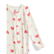 Wonder So Soft Modal by Wonder Nation Gender Neutral Two-Way Zipper Footless Coverall Pajamas, 2-Pack, Sizes Preemie–6/9 Months