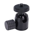 thumbnail image 2 of QIILU Mini Tripod Ball Head With 1/4 Inch Screw And Hot Shoe Mount Adapter For DSLR Camera Monitor Ring Light Microphone, 2 of 8