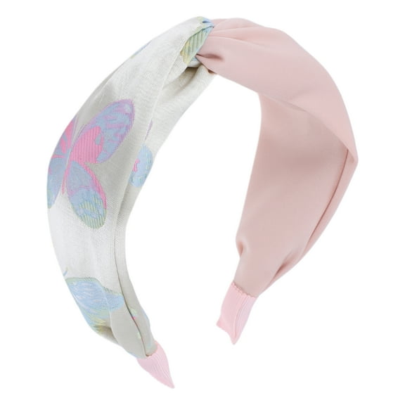 Unique Bargains 1 Pc Jacquard Embroidery Patchwork Headbands for Women Blue