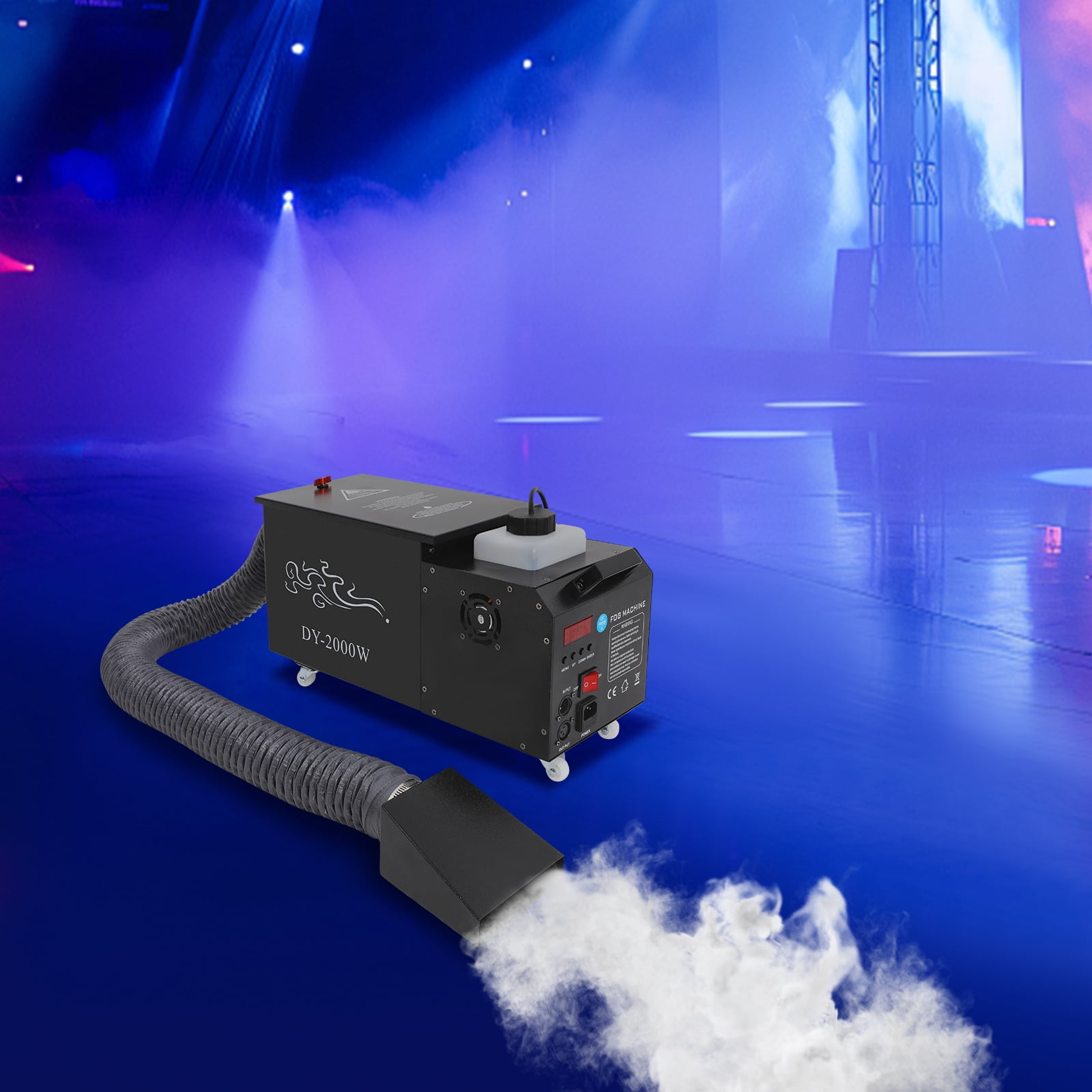 TFCFL 2000W Low Lying Fog Machine Water Based Ground Fog Machine Fog Machine with Tube Coverage 10763.91ft²