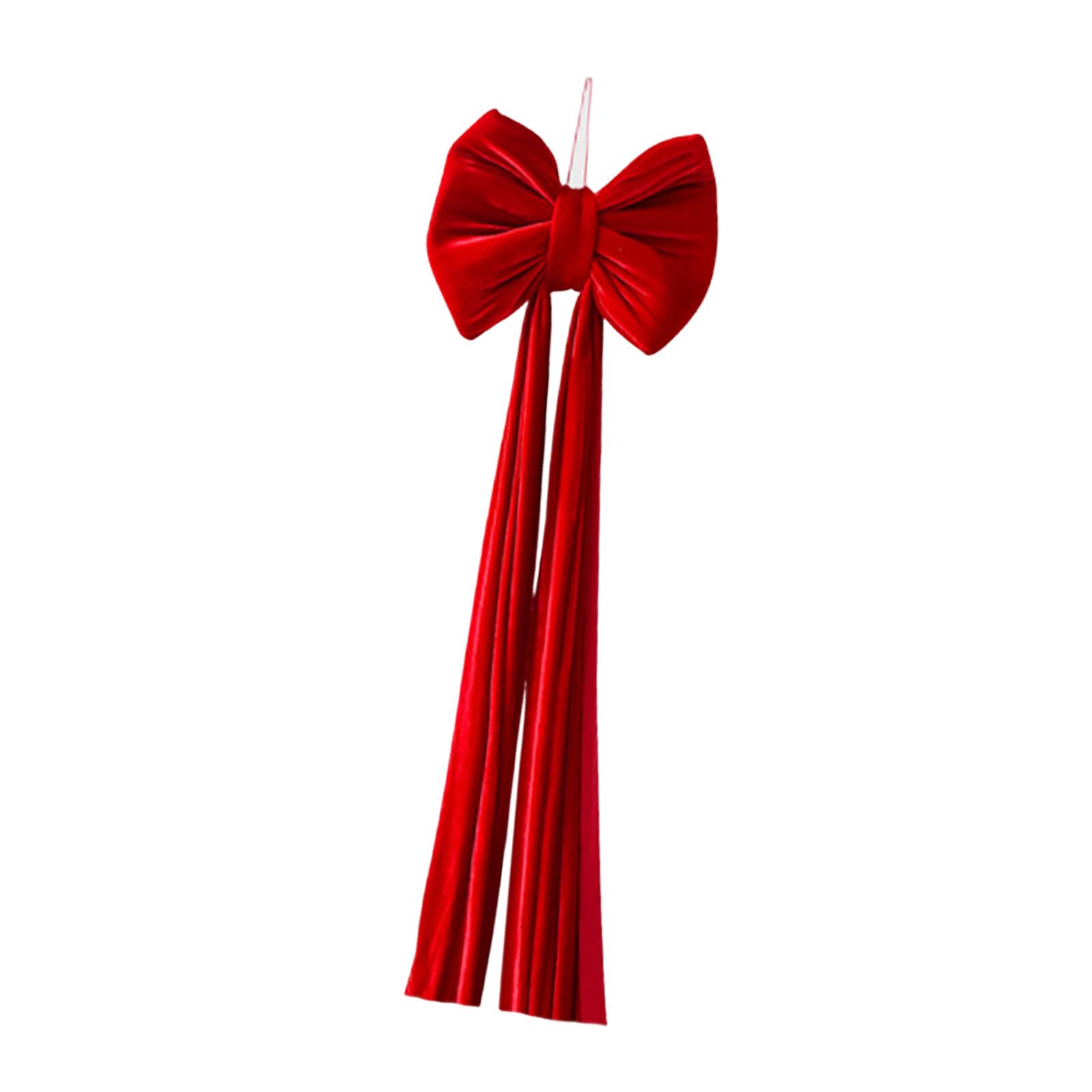 Christmas Tree Topper Bow Velvet Extra Large Size for Home Decor Party and Outdoor Festivities