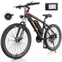 Gocio 500W 26" Electric Bike, 2.1" Electric Mountain Bike for Adults, 499Wh 48V 10.4Ah Battery 19.8MPH 3H Fast Charge Ebike, LCD Display, Lockable Suspension Fork, Shimano 21 Speed UL2849 Certified