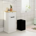 thumbnail image 4 of Costway Laundry Cabinet Freestanding Tilt Out Laundry Hamper with Basket Drawer Organizer, 4 of 10