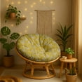 thumbnail image 2 of Replacement Papasan Cushion Cover 55 Inch - Waterproof, Tear-Resistant & Stylish - Fits Large Papasan Chair - Leaves Pattern, 2 of 7