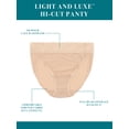 thumbnail image 3 of Vanity Fair Radiant Women's Light and Luxe Hi-Cut Brief Underwear - Stretch Lace Waistband, 3-Pack, Sizes S-5XL, 3 of 10
