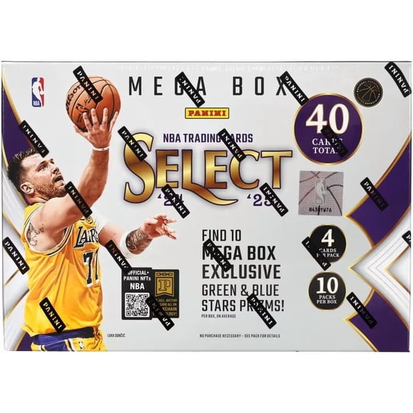 Panini 2024-25 Select Basketball Hobby Mega Trading Card Box (Green & Blue Stars Prizm)