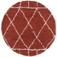 thumbnail image 4 of SAFAVIEH Pro Lux Shag Collection PLX433P Rust / Creme Rug, 4 of 10