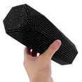 thumbnail image 2 of MOVTOTOP Car Trash Can Car Trash Can Cup Holder Rhinestone Storage Container Auto Trash Can, 2 of 7