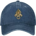 thumbnail image 3 of French Foreign Legion Logo Hats Baseball Caps Washed Dad Trucker Denim Cowboy Hat, 3 of 9
