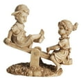 thumbnail image 2 of Northlight 11.5" Boy and Girl Playing on Seesaw Outdoor Patio Garden Statue - Gray, 2 of 2
