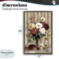 thumbnail image 4 of Stupell Industries Farmhouse Vintage Arrangement with Stripes Brown Floating Frame Canvas Art, 17 x 25, by Petals Prints Design, 4 of 8