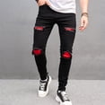 thumbnail image 4 of WEAIXIMIUNG Pantalon Habillé pour Hommes Coupe Ajustée Plissé Pantalon pour Hommes Coupe Ajustée Jambe Droite Rétro Hop Pantalon Jeans de Rue Pantalon, 4 of 9