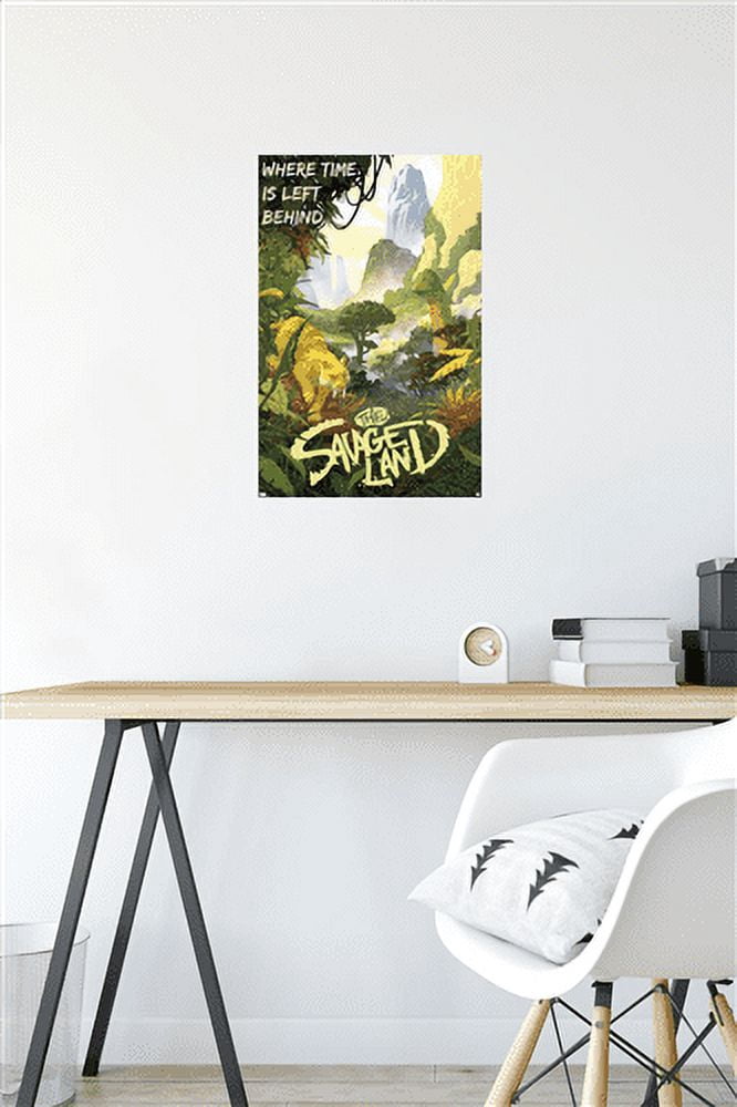 Marvel: Hero Lands - The Savage Land Wall Poster, 14.725" x 22.375"