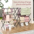 thumbnail image 6 of Clothes Drying Rack, 3-Tier Laundry Drying Rack for Clothes, Expandable Metal Clothing Dryer, Collapsible Towel Rack, Air Drying Rack, 6 of 6