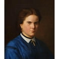 thumbnail image 2 of Carl Christian Vogel von Vogelstein 15x17 Black Ornate Wood Framed Double Matted Museum Art Print Titled - Portrait of the Klara Schrader (1865), 2 of 5