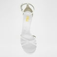 thumbnail image 2 of FSJ Women Open Toe Rhinestone Strappy Sandals Ankle Strap Stiletto High Heels Sparkly Night Evening Platform Shoes Size 8.5 White, 2 of 4