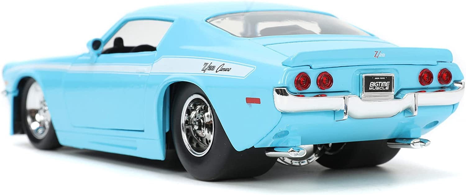 Jada 1971 Chevrolet Camaro Z-28 Light Blue with White Stripes