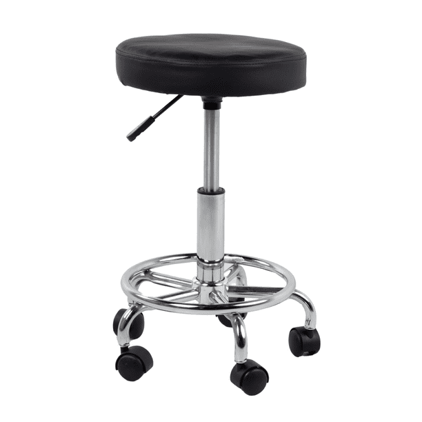 Banco Taburete Neumático Giratorio 360° Con Altura Ajustable Consultorio o Salón de Belleza Big Room negro