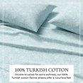 thumbnail image 6 of Great Bay Home Winter Floral Flannel Sheet Set - 100% Turkish Cotton - Double Brushed - Queen, Paisley, 6 of 6