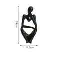 thumbnail image 3 of Statue de Penseur Manuelle en Résine Style Penseur Sculpture Abstraite Stable Unique pour Salon, 3 of 3