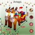 thumbnail image 3 of Inflable de Navidad Artego trineo con renos y regalos con led 2.1m, 3 of 7