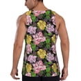 thumbnail image 3 of Xecao Colorful Roses Men's Tank Top Workout Quick Dry Sleeveless Gym Jogging Muscle Shirts Summer Swim Beach Tops, 3 of 9