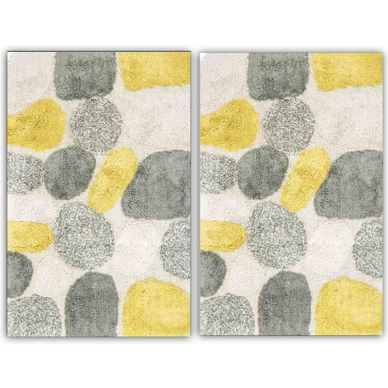 Chesapeake 2 Piece Pebbles Bath Rug Set Grey