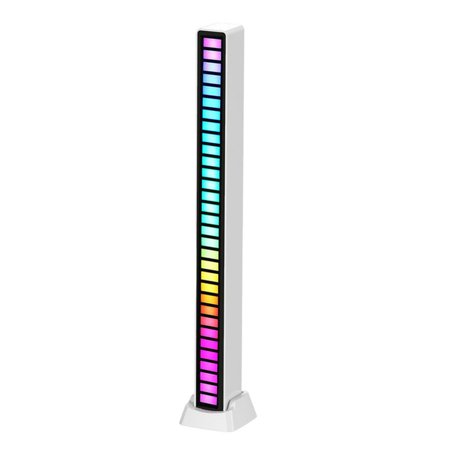 

Peitten RGB Voice-Activated Rhythm Light Voice Activated Pickup RGB Led Light Built-in Mic Colorful Lights 32 Bit Music Level Control Rhythm Lights for Entertainment PC TV Room Decoration superbly
