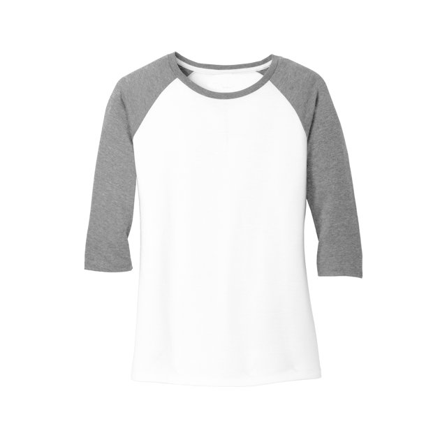Gravity Threads Femmes Manches 3/4 Raglan - Gris Givre/blanc - Petit