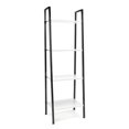 thumbnail image 1 of OFM ESS-1045-BLK-WHT 4-Shelf Free Standing Ladder Bookshelf, White with Black Frame, 1 of 5