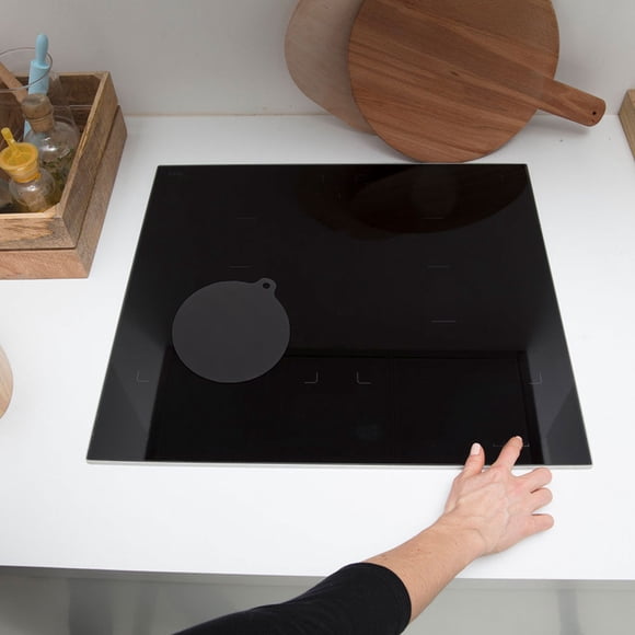 unbranded 2Ud Protector Para Cocina De Inducción Silicona Para Uso Doméstico Color Negro