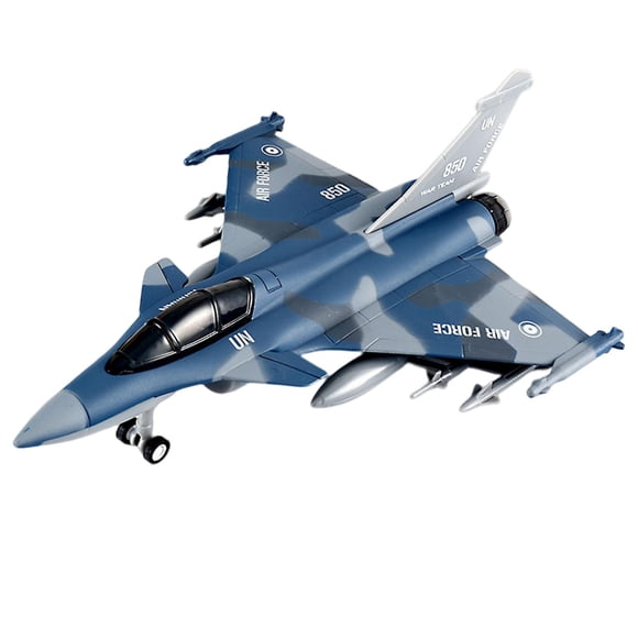 Diecast Alloy Model Plane Gift Aviation Commemorate Fighter Jet Airplane Toy for Blue