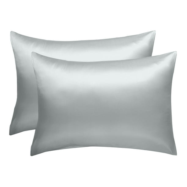 Set of 2 Luxury Satin Pillowcase Cool Silky Standard Size Pillow Case