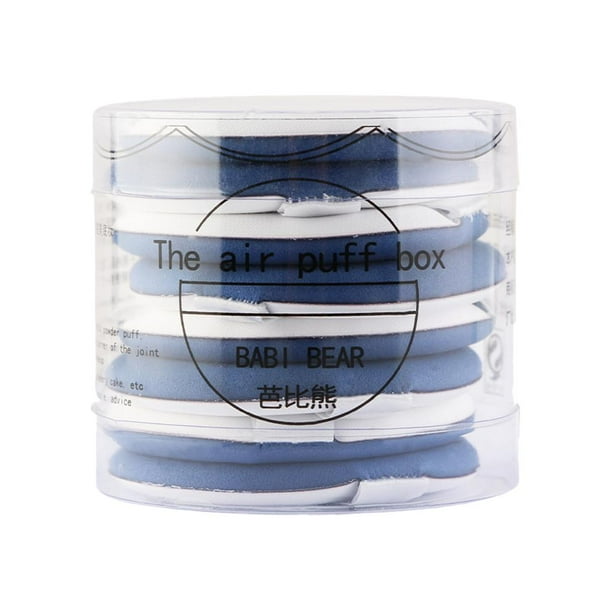 8x Cojín de aire Aplicador Esponja Puff Polvos faciales Almohadillas suaves Azul Yuyangstore Base en polvo Air Puff
