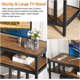 thumbnail image 5 of Qinaqin 58" TV Soporte para up to 65 Inches Entertainment Center con Abierto Almacenamiento Shelves Media Console Mesa Quadruple-Tube Support Living Sala Dormitorio, 5 of 7