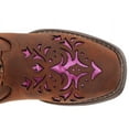 thumbnail image 4 of Girls' Lola Metallic Underlay Western Boot Square Toe - 09-018-1903-2133 BR 1, 4 of 6