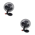 thumbnail image 2 of relayinert Car Fan Universal Fit Reliable Cooling Solution Versatile Compatibility black 2Set, 2 of 6