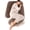Khaki Brown & Cream White, variant on Pregnancy Pillows for Sleeping, 57-inch U Shaped Full Body Maternity Pillow with Removable Washable Cover - Support for Back, Belly, Hips, Legs for Pregnant Women, Khaki Brown Velvet