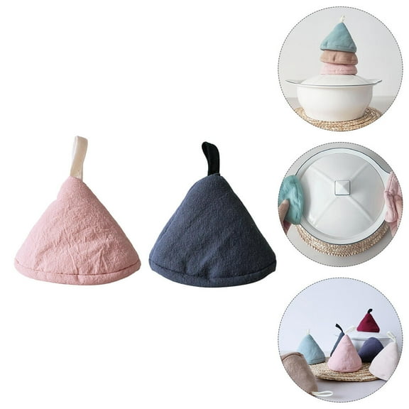 NICEXMAS Nicexmas Cotton Pan Handle Cover Assorted Colors for Hot Dishes 2Pcs