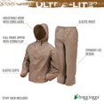 thumbnail image 2 of Men's Ultra-Lite2 Waterproof Breathable Rain Suit, Khaki, XX-Large, 2 of 7