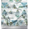thumbnail image 1 of Soimoi Satin Silk Fabric Geometric,Floral & Bird Patchwork Printed Craft Fabric by The Yard 42 Inch Wide, 1 of 1
