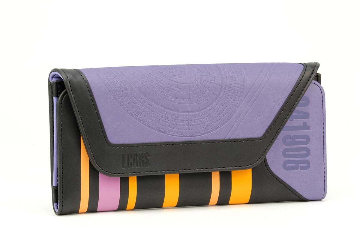 ENTERPRISE *Great Gift* Mens Leather Bi-Fold Wallet w// STAR TREK U.S.S