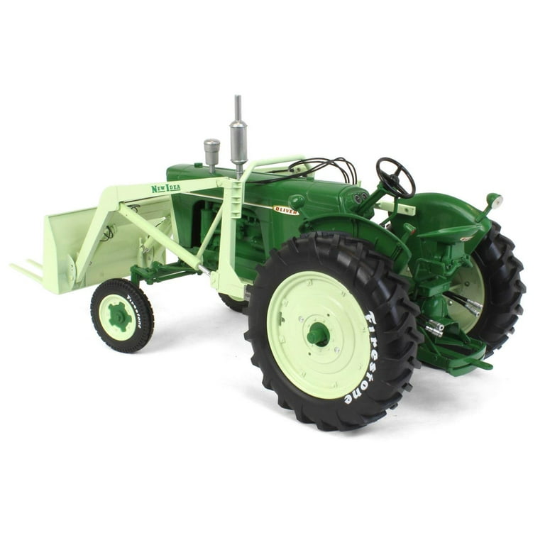 Oliver 770 Wide Front Tractor with Loader Green 