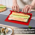 thumbnail image 4 of CSChome Sushi Mat Professional Grade Silicone Sushi Curtain Create Even Sushi Rolls DIY Food Rolling Rice Rolling Maker Cake Roll Pad, 4 of 7