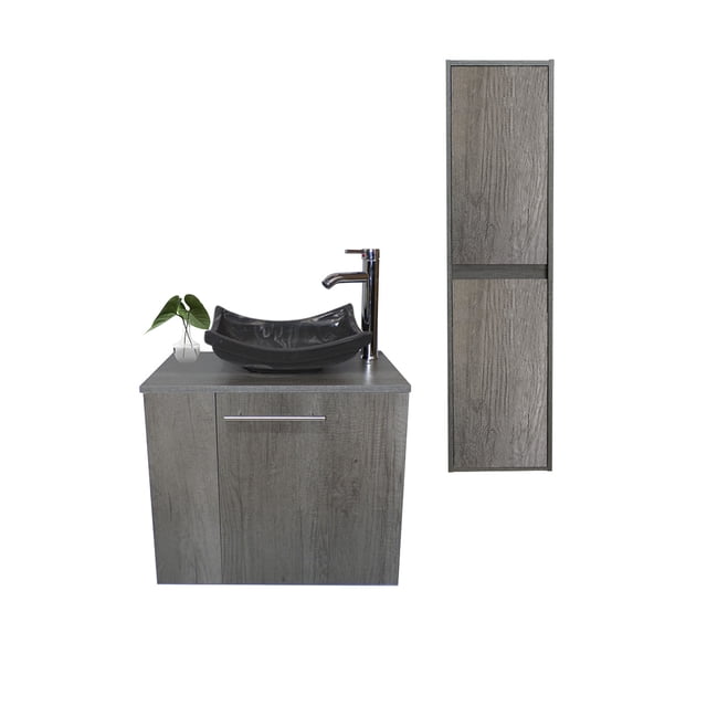 Combo De Gabinete Para Baño Lavamanos Y Monomando Derecho + Gabinete Organizador Garnier