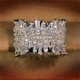 thumbnail image 1 of Anillo AZQ de plata de ley 925 con baño de oro de 18 quilates para mujer, 1 of 5