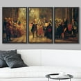 thumbnail image 2 of wall26 Framed Canvas Print Wall Art Set Concert with Frederick The Great by Adolph Menzel Cultural Historic Oil Painting Fine Art Reproduction for Living Room, Bedroom, Office - 16"x24"x3 B, 2 of 5