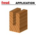 thumbnail image 4 of Freud 04-138 11/16-Inch Diameter by 3/4-Inch Double Flute Straight Router Bit with 1/4-Inch Shank, 4 of 8