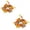 Style C, variant on Candle Rings, Artificial Fall Maple Leaves Pine Cone Decorated, 2 Pack Seasonal Tabletop Mini Wreaths, for Thanksgiving Autumn Harvest Home Kitchen Mantel Dinner Party Candle Centerpiece Decoration